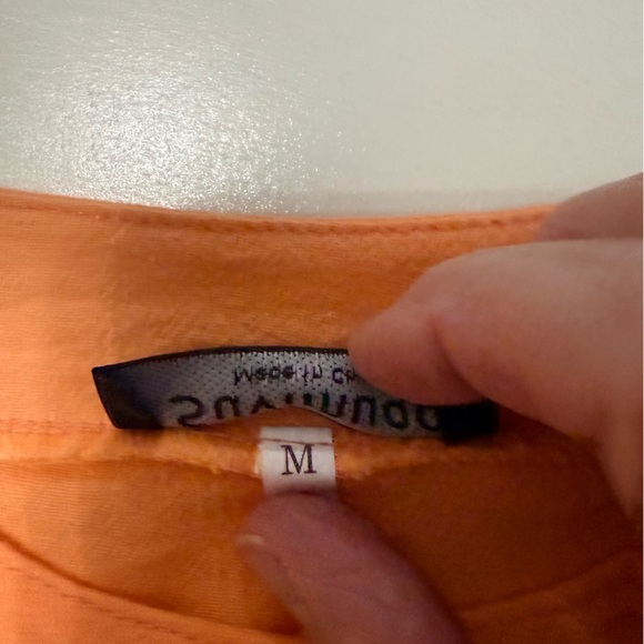 Orange Button-Front Dress - Picture 7 of 7